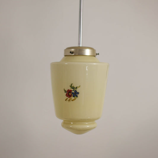 Mid-century opaline pendant light