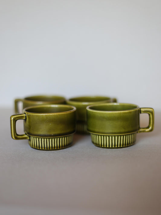 Vintage Yugoslav Kil Ceramic Espresso Cups – Set of 4