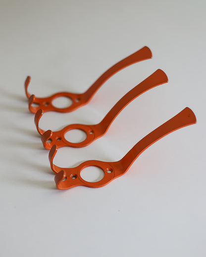A set of 3 metal hooks