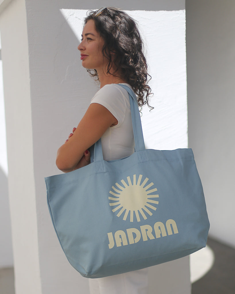 Sunny Adriatic Oversized Bag - Dusty Blue