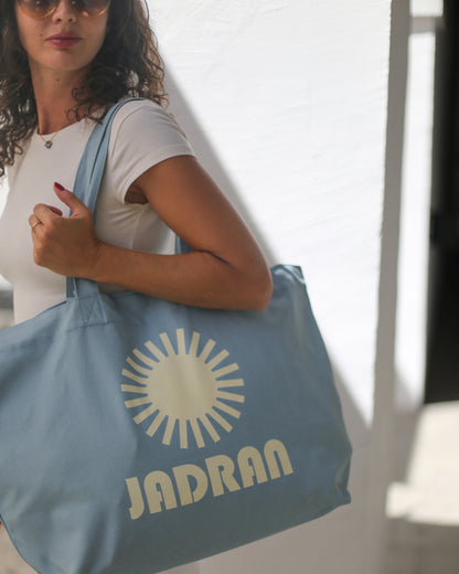 Sunny Adriatic Oversized Bag - Dusty Blue