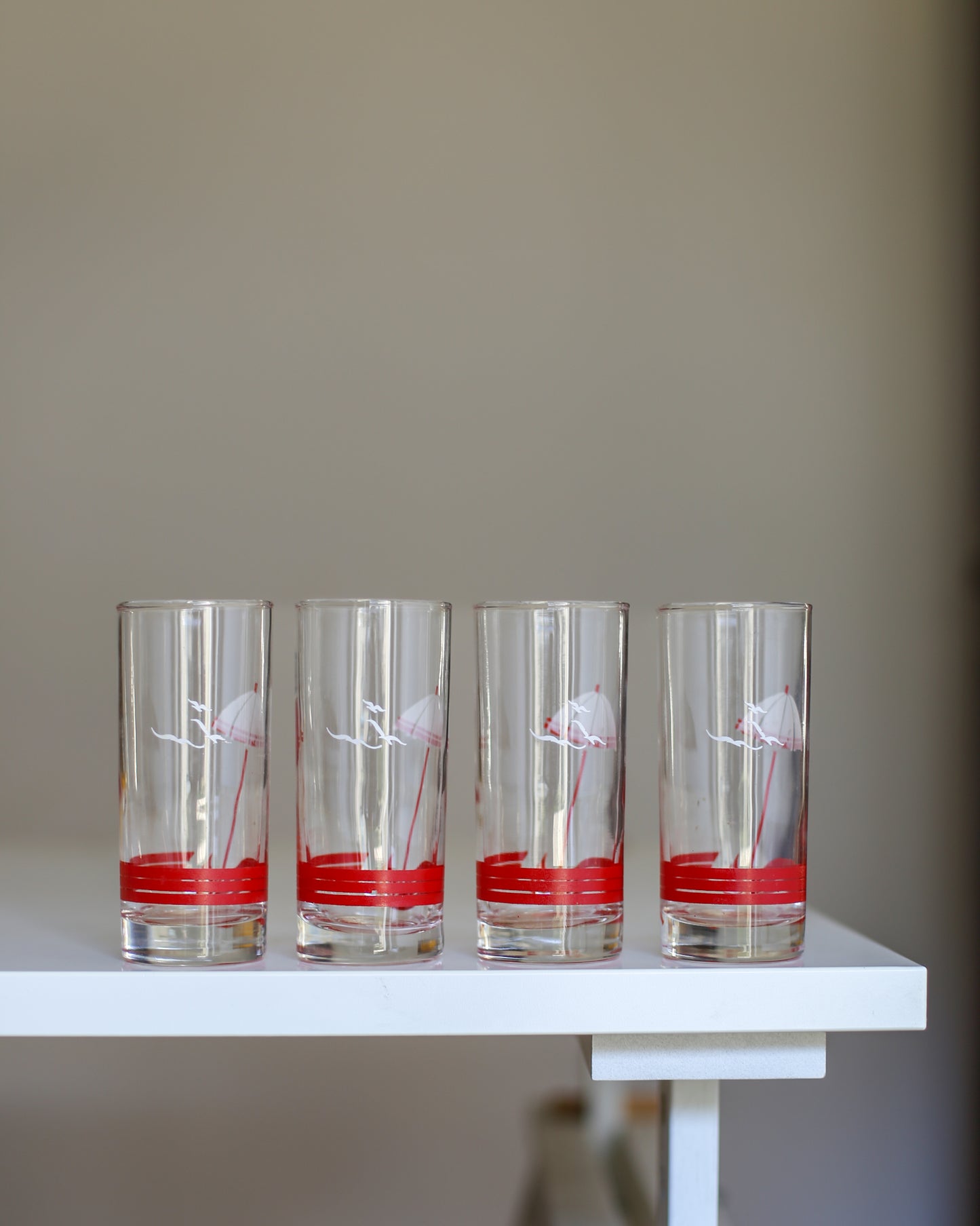 Set of 4 Yugoslav Retro Glasses