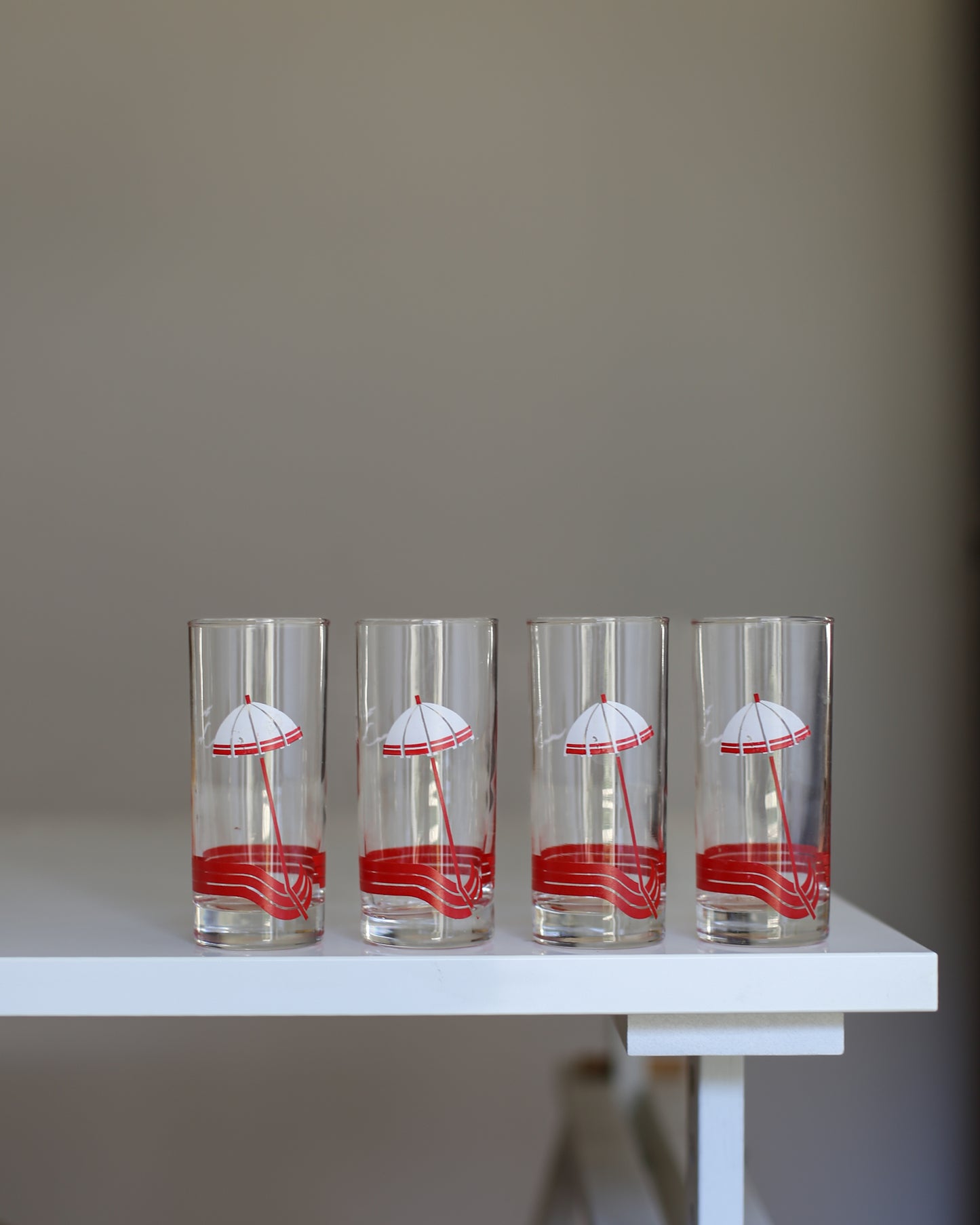 Set of 4 Yugoslav Retro Glasses
