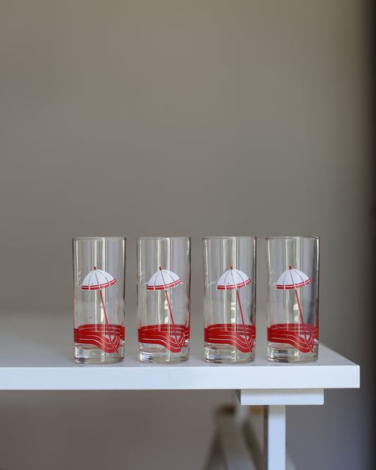 Set of 4 Yugoslav Retro Glasses