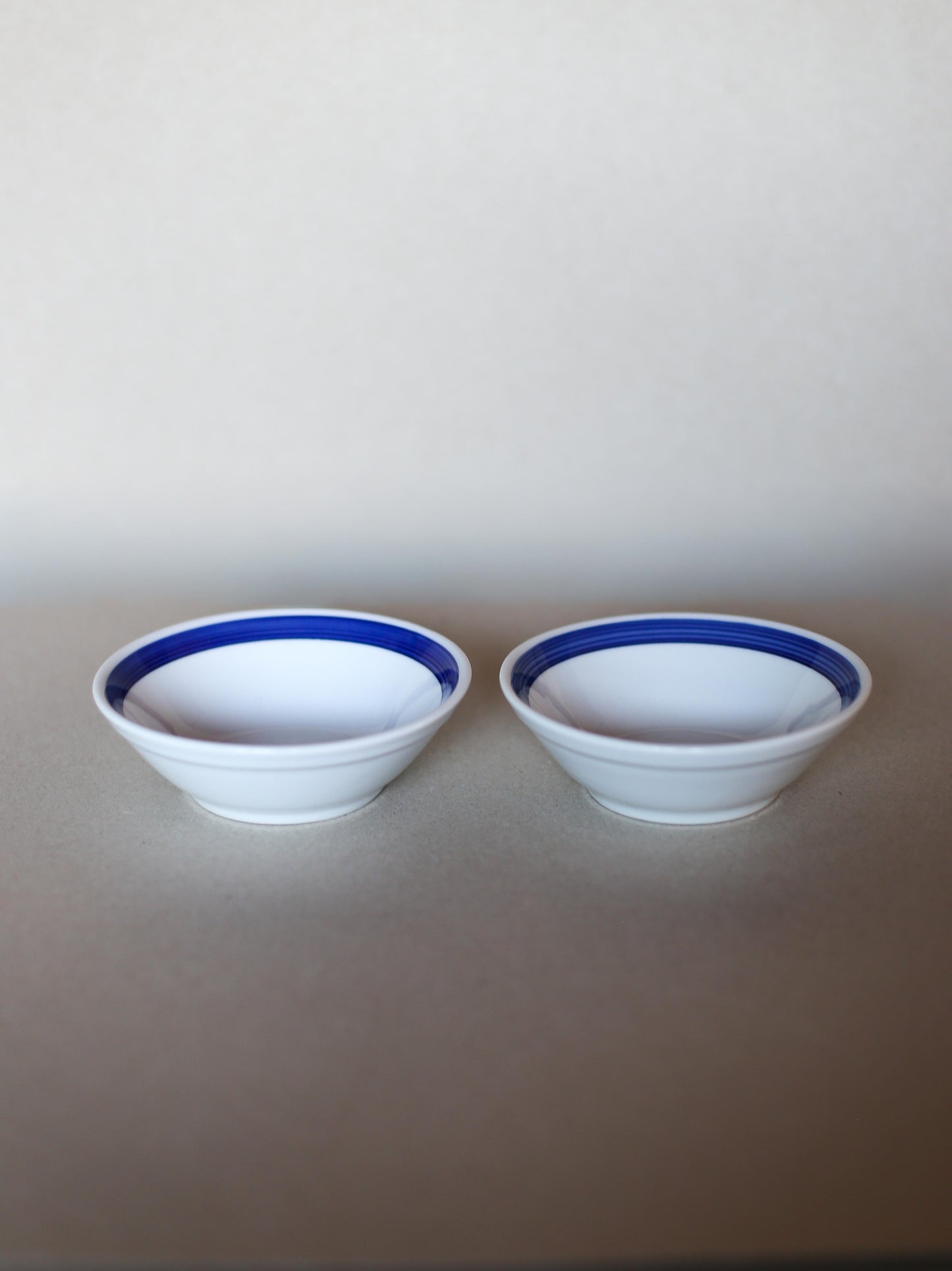 Vintage Jugokeramika Bowls with Blue Rim