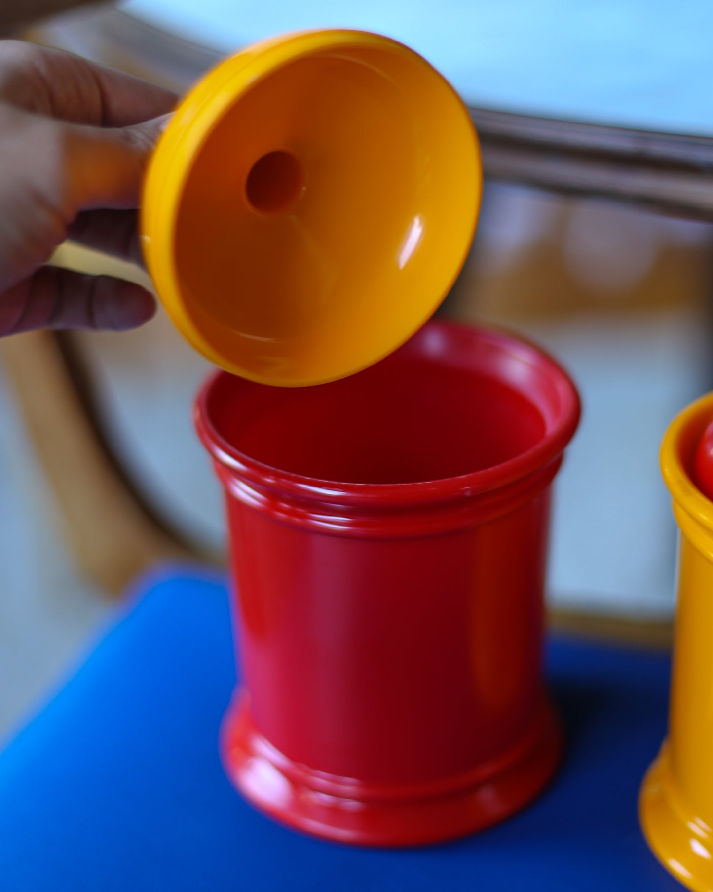 Vintage Yugoslav Plastic Storage Containers – Set of 2