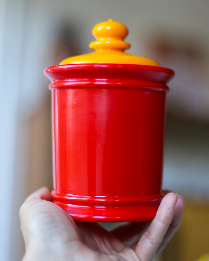 Vintage Yugoslav Plastic Storage Containers – Set of 2