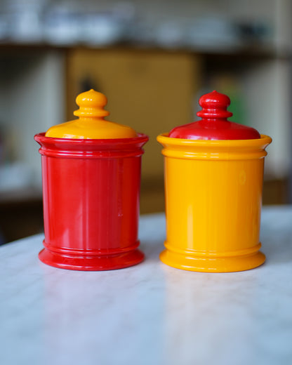 Vintage Yugoslav Plastic Storage Containers – Set of 2