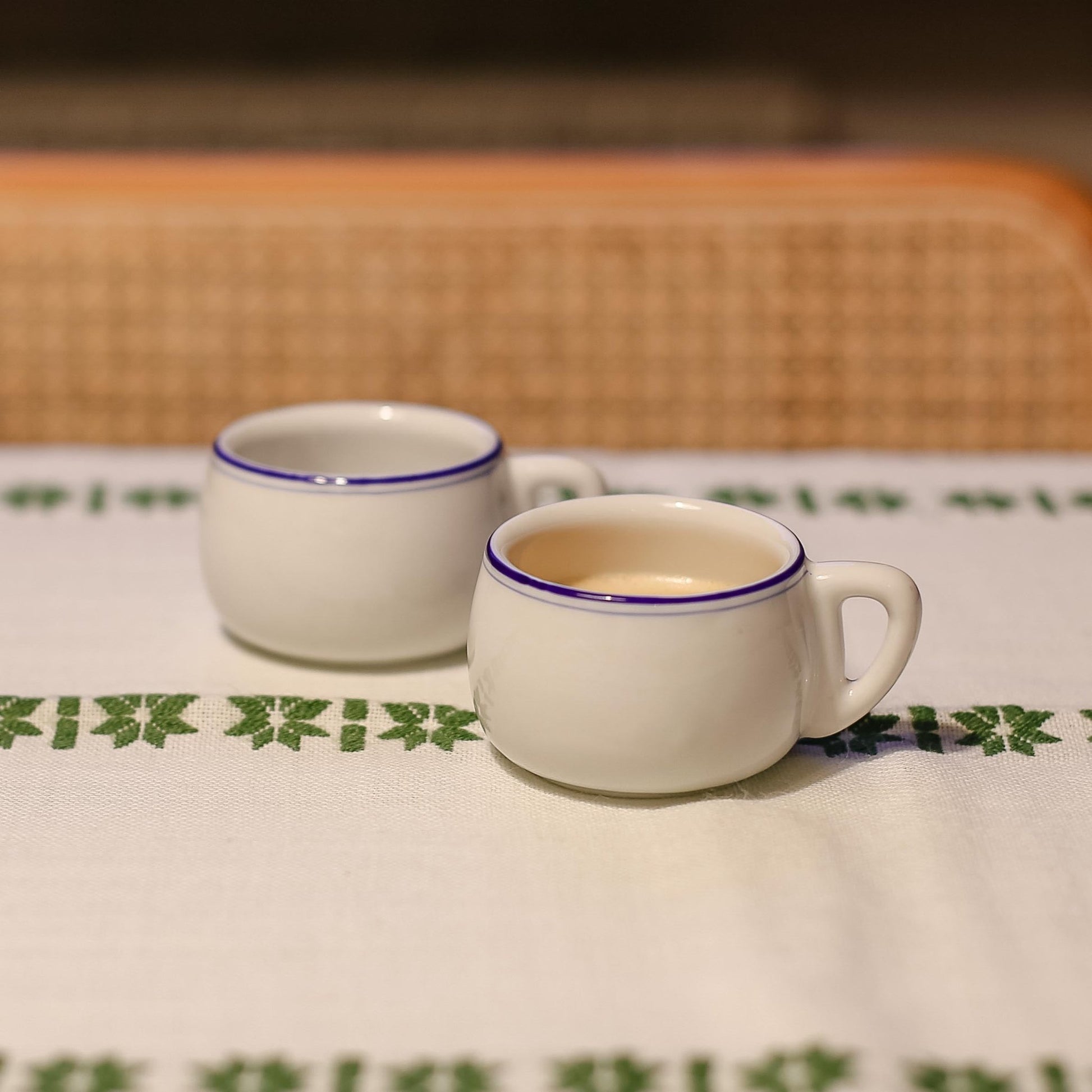 Set of 2 Jugokeramika cups with a creamer - Made in Yugoslavia