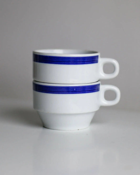 Set of 2 Large Jugokeramika coffee cups - Made in Yugoslavia