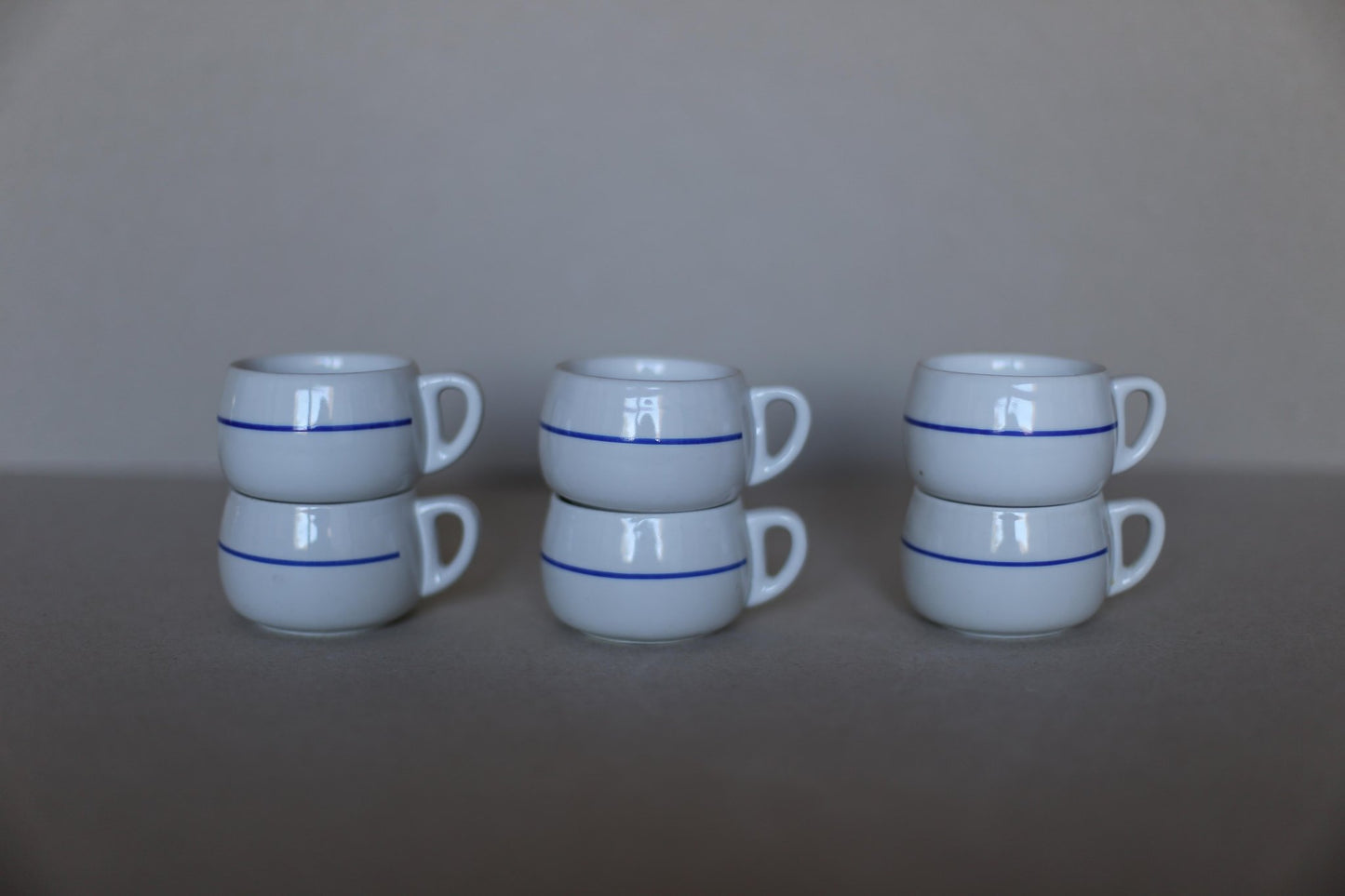 Set of 6 Jugokeramika Chubby espresso cups - Made in Yugoslavia