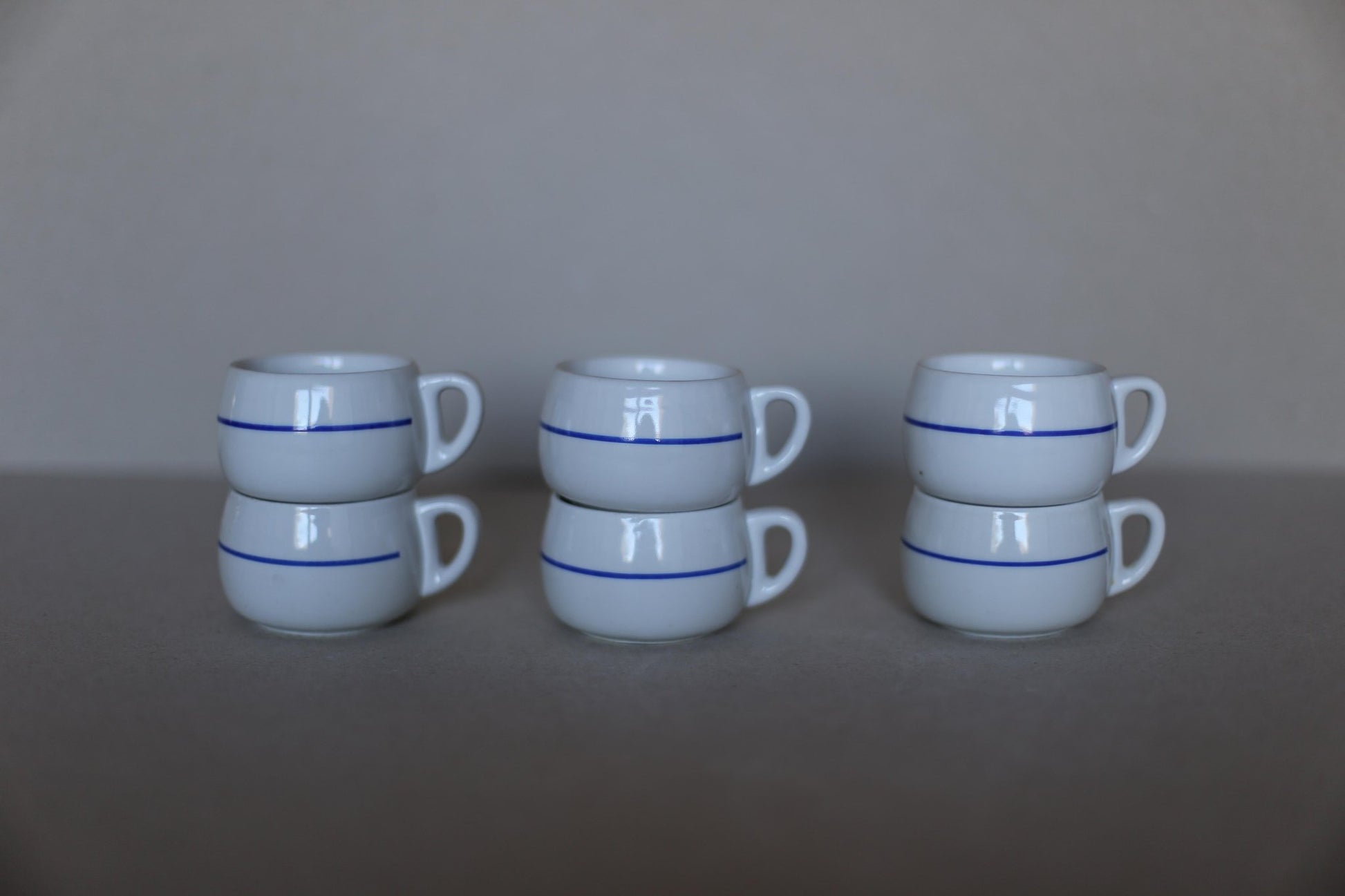 Set of 6 Jugokeramika Chubby espresso cups - Made in Yugoslavia