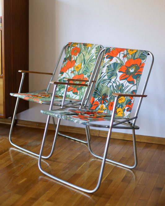Set of two vintage folding chairs - Made in Yugoslavia