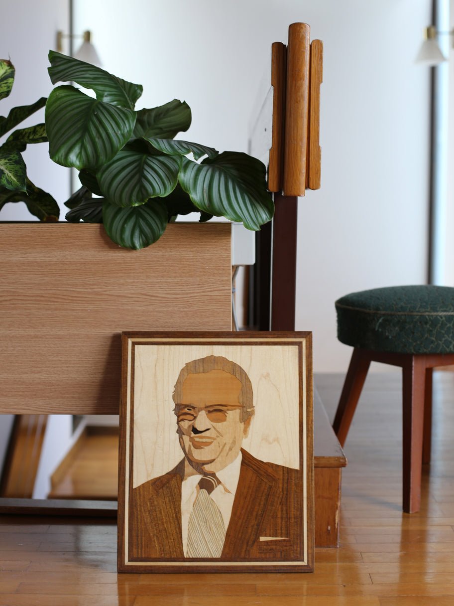 Vintage Wooden portrait of Tito - Made in Yugoslavia