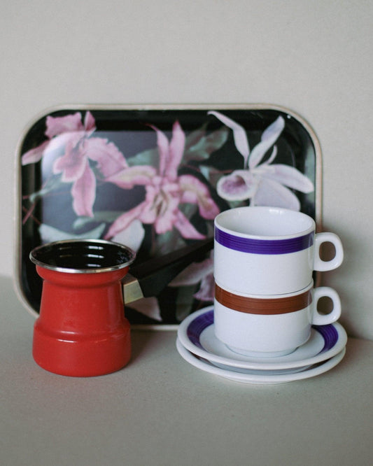 Vintage Yugoslav Coffee Set - Made in Yugoslavia