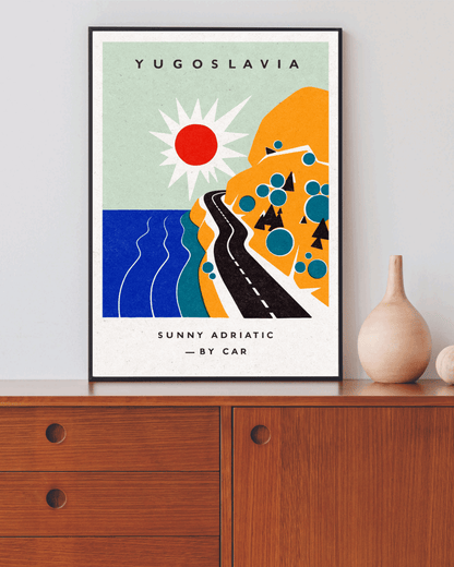 Yugoslavia, Sunny Adriatic poster - Made in Yugoslavia